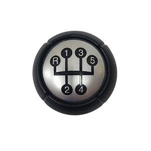 Manopla do Câmbio Chevrolet Corsa 00/12 Vectra 97/05 5 Marchas Lente Prata