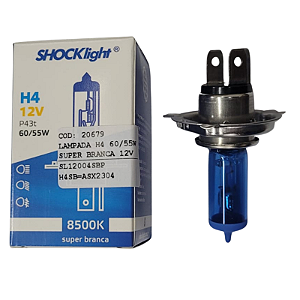 Lâmpada H4 60/55W Super Branca 12V