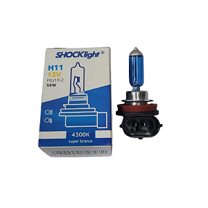 Lâmpada H11 12V 55W Super Branca 4300K