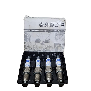 Jogo De Vela De Ignição Volkswagen Gol Todos 05/ Kombi 1.4 09/ Polo/Crossfox 1.6 08/ Saveiro/Parati 1.6 06/ Space 12/15 Voyage Todos 08/ Flex