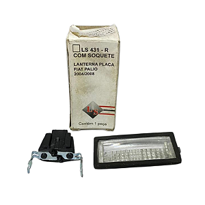 Lanterna Da Placa Fiat Palio 04/08 Com Soquete