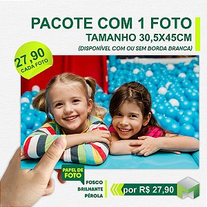 PACOTE 1 FOTOS 30,5x45cm - PAPEL FOTOGRÁFICO