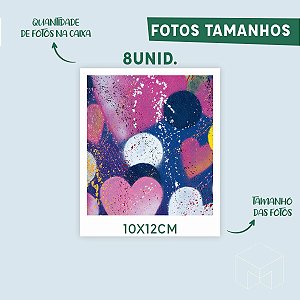 CAIXA PERSONALIZÁVEL COM 8 FOTOS 10x12cm