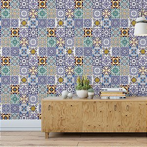 PAPEL DE PAREDE - AZULEJO 005