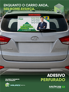 ADESIVO PERFURADE - TAMANHOS PERSONALIZADOS ELEIÇÕES 2026