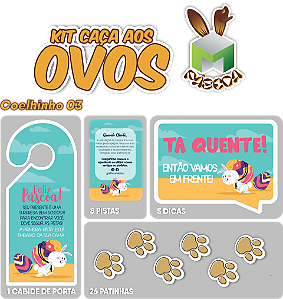 Páscoa - Caça aos Ovos - Tema Coelhinho 03