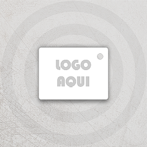 1000 - Tag 4x3cm - com Verniz Localizado