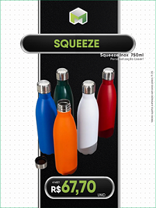 # BLACK FRIDAY 2025 - SQUEEZE METAL -GRAVAÇÃO A LASER - REF. 17011