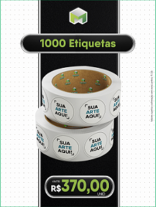 # BLACK FRIDAY 2025 - ETIQUETA BOPP 4CM REDONDA 1000 UNIDADES