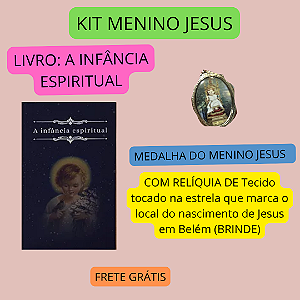 A infância espiritual" mais medalha do Menino Jesus com  FRETE GRÁTIS
