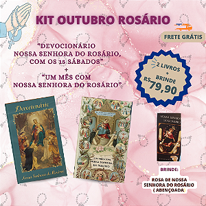 KIT  DO ROSÁRIO - FRETE GRÁTIS (ROSA DO ROSÁRIO ABENÇOADA DE BRINDE)