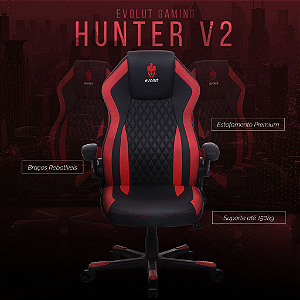 Cadeira Gamer Evolut HUNTER V2 - EG-902 - 150KG