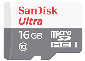 Cartão de Memória Sandisk Ultra 16GB / 32GB / 64GB Micro SD - Só Escolher