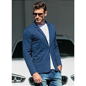 Blazer Masculino Marinho Fechamento em Botões