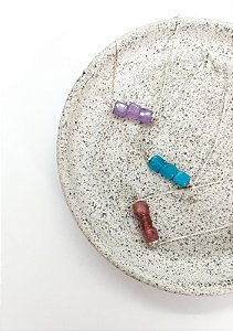 Pulseira Artesanal com Cristal Colorido