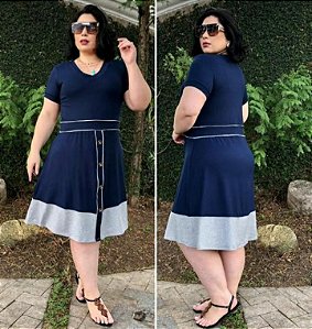 Vestido  Plus Size Moda Evangélica Soltinho  GG 44 ao 48