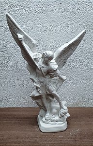Imagem São Miguel Arcanjo 20cm Gesso Cru