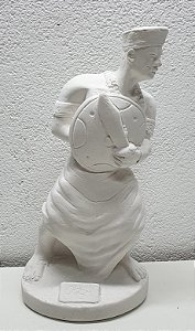 Imagem Orixá Ogum 23cm Gesso Cru
