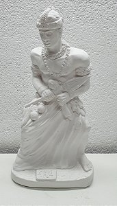 Imagem Orixá Exu 23cm Gesso Cru