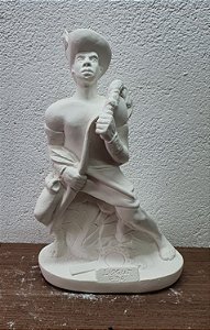Imagem Orixá Logun Edé 23cm Gesso Cru
