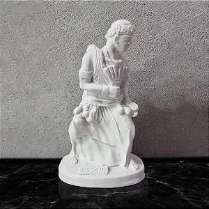Imagem Orixá Ossain 23cm Gesso Cru