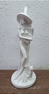 Imagem Bruxa Sabrina 23cm Gesso Cru