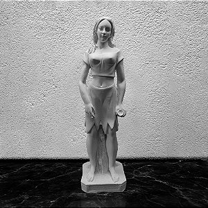 Imagem Pombagira Maria Farrapo 40cm Gesso Cru