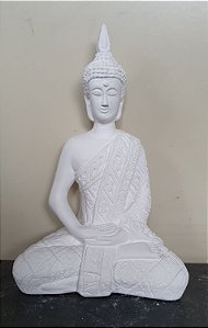 Imagem Buda Sidarta 23cm Gesso Cru