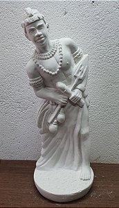 Imagem Orixá Exu 35cm Gesso Cru