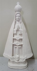 Imagem Nossa Senhora Aparecida Manto Liso 30cm Gesso Cru
