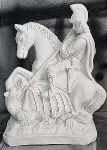 Imagem São Jorge 60cm Gesso Cru