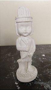 Imagem Orixá Oxossi Baby 12cm Gesso Cru