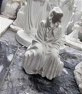 Imagem Ceifeiro 16cm Gesso Cru