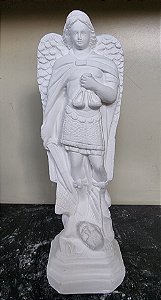 Imagem São Miguel Arcanjo 31cm Gesso Cru