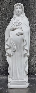 Imagem Nossa Senhora Grávida 20cm Gesso Cru