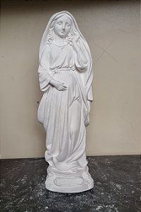 Imagem Nossa Senhora Grávida 30cm Gesso Cru