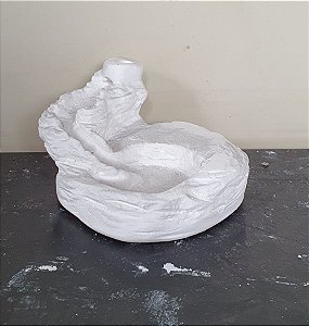 Incensário Cascata Modelo 2 Gesso Cru