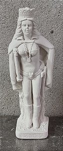 Imagem Pombagira Rainha 23cm Gesso Cru