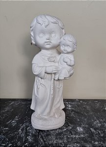 Imagem Santo Antônio Baby 15cm Gesso Cru