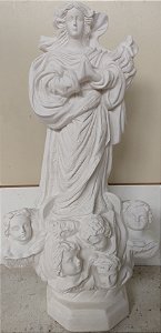 Imagem Nossa Senhora Conceição 50cm Gesso Cru