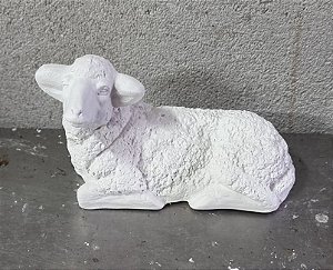 Ovelha Presépio Gesso Cru