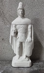 Imagem Ogum Mege da Calunga 23cm Gesso Cru