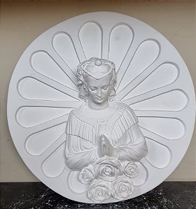 Mandala Santa Sara 30cm Diametro Gesso Cru