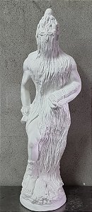 Imagem Orixá Obaluae Africano 65cm Gesso Cru