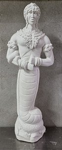 Imagem Orixá Oxumare Africano 65cm Gesso Cru