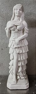 Imagem Cigana Leque 41cm Gesso Cru