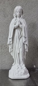 Imagem Nossa Senhora de Lourdes 25cm Gesso Cru