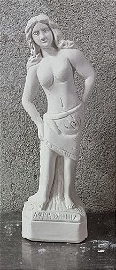 Imagem Pombagira Maria Padilha 23cm Gesso Cru