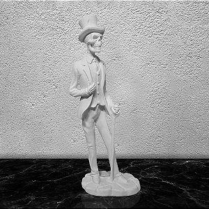 Imagem Lord Caveira 28cm Gesso Cru