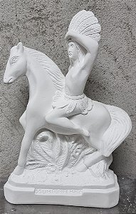 Imagem Ogum Rompe Mato 37cm Gesso Cru